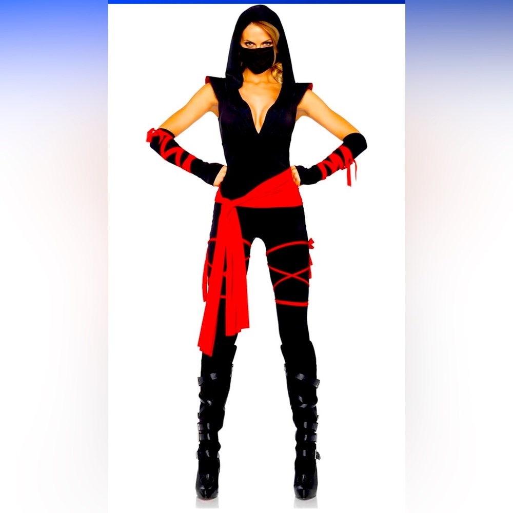 Deadly Ninja Warrior Adult Halloween Costume Leg Avenue Small